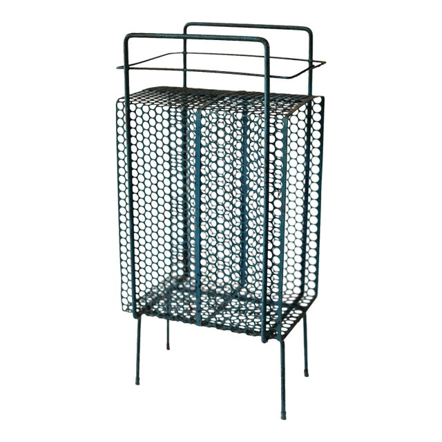 Richard Galef Mid-Century Modern Atomic Telephone Stand and Magazine or Record Rack For Sale