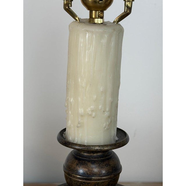 Mid 20th Century English Brass Table Lamps - Lion Paw Feet With Original Shades - a Pair For Sale - Image 4 of 15