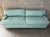 Postmodern Vintage Postmodern Teal Leather Sofa by Directional Furniture. Circa 1980s. For Sale - Image 3 of 18