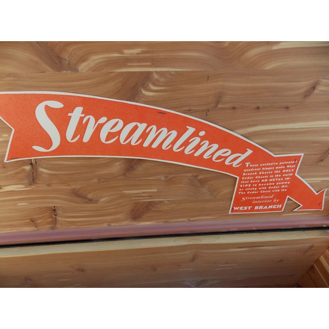 Textile Early 19th Century West Branch Carved Cedar Chest For Sale - Image 7 of 10