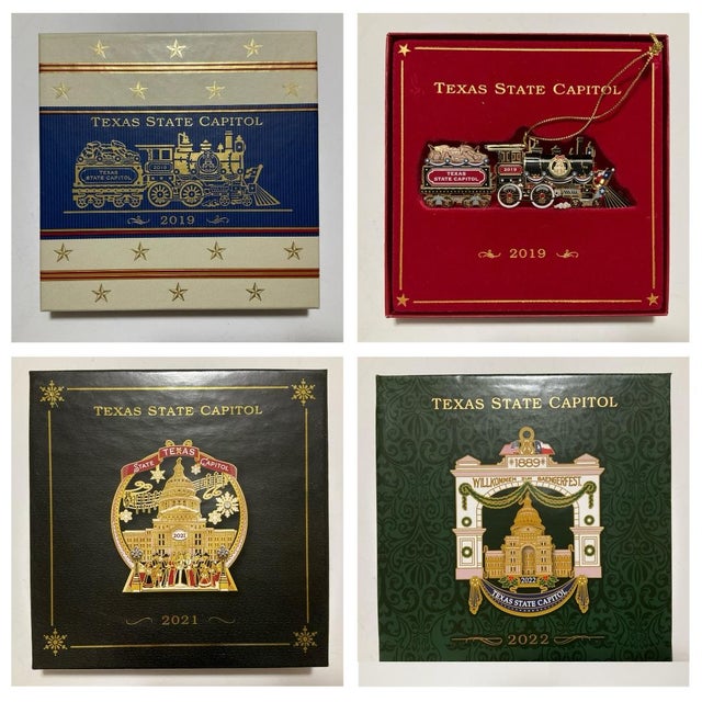 20 Commemorative Texas State Capitol Christmas Ornaments - 2001-2023 For Sale - Image 11 of 12