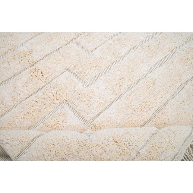 Textile Hand-Knotted Wool Rug by Azele Studio For Sale - Image 7 of 12