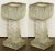 English Square Pedestal Garden Planters With Cobblestone Relief (Four Available) For Sale - Image 11 of 12