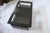Modern Black Coffee Table – Glass Top, 2 Drawers, Freshly Refinished For Sale In Los Angeles - Image 6 of 11