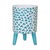 Modern Blue Patterned Pot with Legs (Set of 2) For Sale - Image 3 of 3