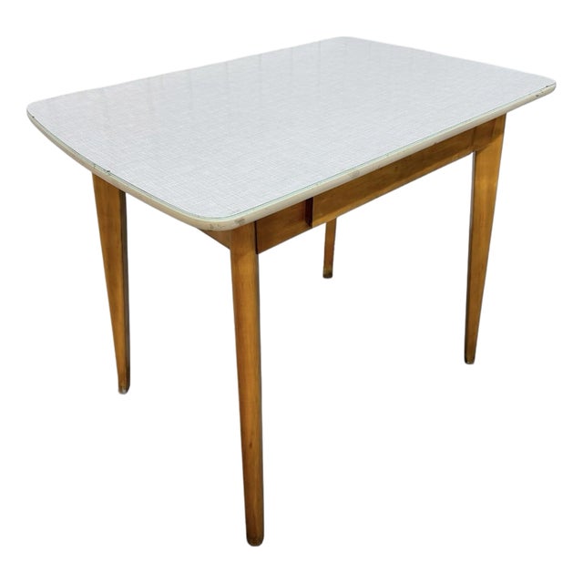Mid-Century Modern Heywood Wakefield Style Arts & Crafts Writing Desk Work Table For Sale