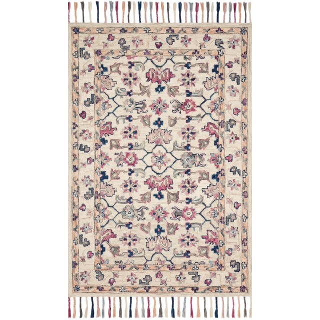 Loloi Rugs Elka Rug, Ivory / Multi - 1'6"x1'6" For Sale In Dallas - Image 6 of 6