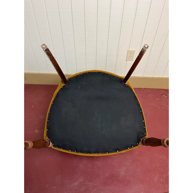 Mid 20th Century Upholstered Side Armchair For Sale In Cleveland - Image 6 of 7