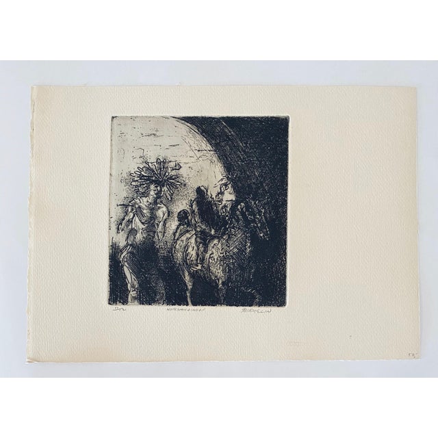 Robert A. Birmelin, Horseman & Indian, American Modernist Abstract Etching For Sale In Miami - Image 6 of 6