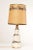 Mid 20th Century Mid Century Modern Ceramic Table Lamp with Drum Shade For Sale - Image 5 of 13