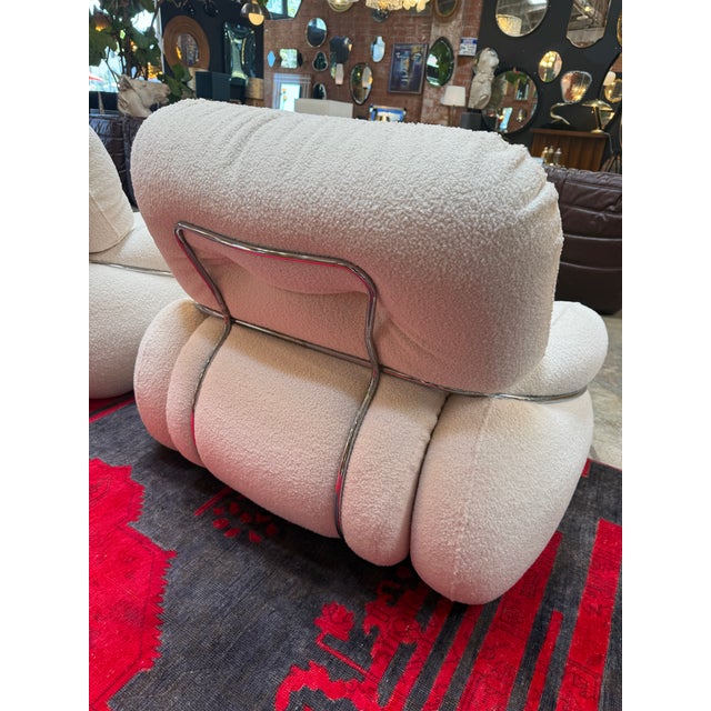 Adriano Piazzesi Attributed Lounge Chairs, Italy, 1970s For Sale - Image 4 of 6