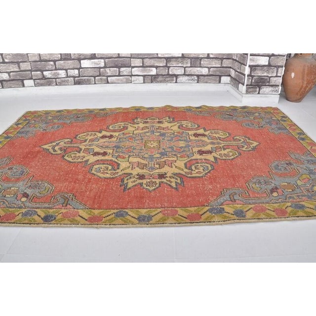 Turkish Anatolian Kurdish Wool Carpet For Sale - Image 3 of 10