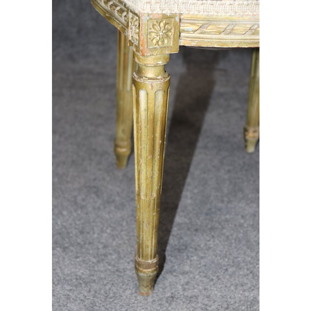 Pair French Louis XVI Style Painted Side Chairs For Sale In Philadelphia - Image 6 of 13
