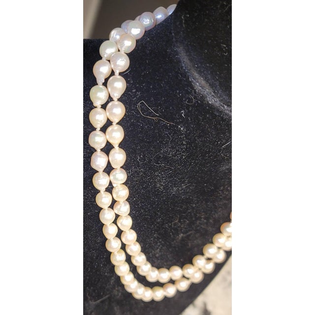1970s Opera Strand Semi Baroque Pearls, 36" For Sale - Image 13 of 16