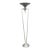 72" Tall Vintage Postmodern Silver Torchiere Floor Lamp For Sale