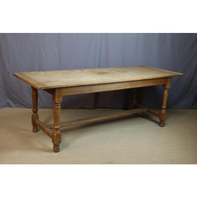 Wood 20th Century Oak Dining Table, 1950s For Sale - Image 7 of 8