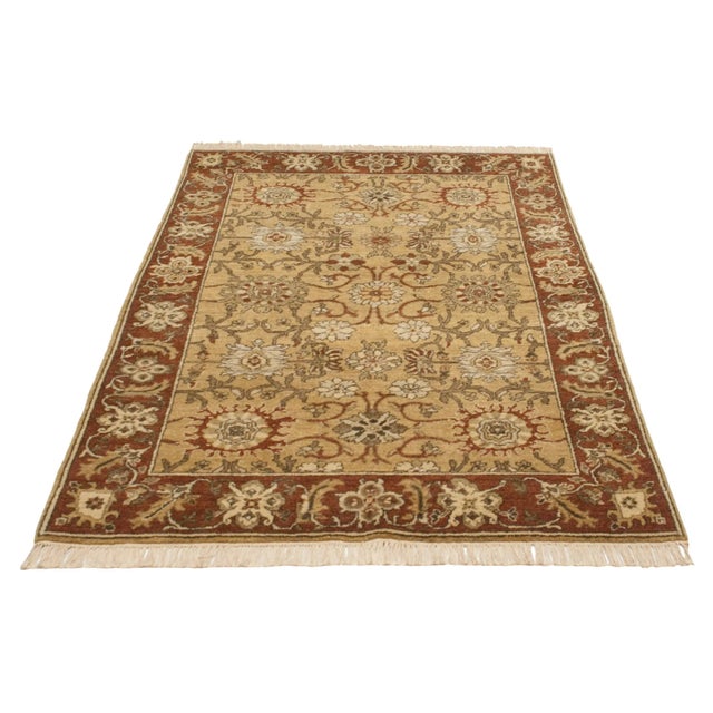 Vintage Armenian Sultanabad Design Rug - 4' X 6'2" For Sale In New York - Image 6 of 9