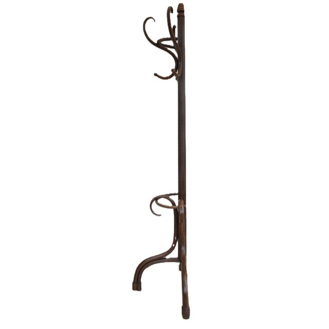 Antique Half Round Bentwood Coat Stand, 1900 For Sale - Image 12 of 13