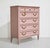 Transitional Mid Century Transitional Highboy Dresser in Pink- Newly Painted For Sale - Image 3 of 11