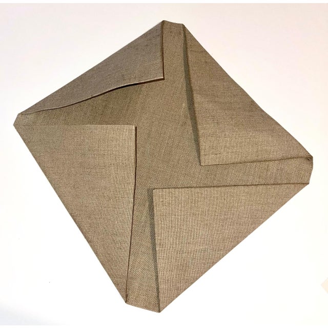 Folded Flat Linen 03 Unique work 2016 Dimensions: H: 35 cm / W: 36 cm / D: 9 cm Materials: architectural wire mesh, raw...