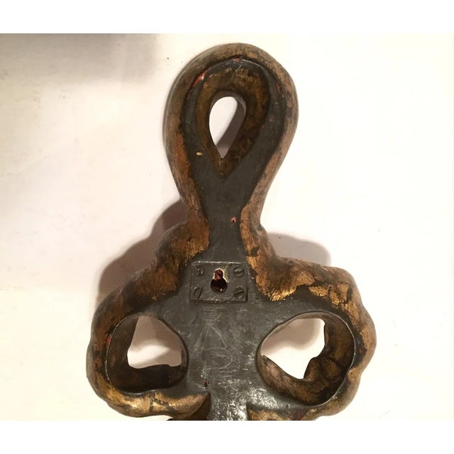 American Federal Style Eagle Wood Carved Two-Light Sconce For Sale - Image 11 of 12