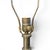 Mid-20th Century Gothic Revival Cathedral Cast Metal Figural Table Lamp For Sale - Image 4 of 8
