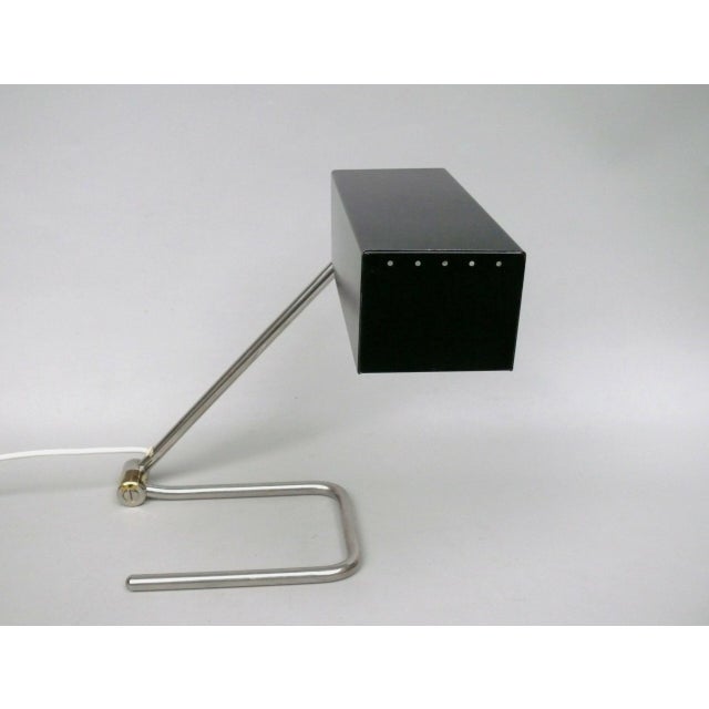 1950s Minimalist Nickel-Plated Table Lamp from HALA, 1950s For Sale - Image 5 of 18