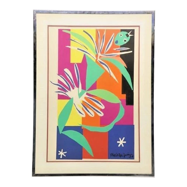Henri Matisse Decoration Masques , Lithograph, Huge 49.5 In. For Sale