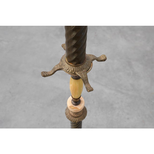 20th Century Napoleon III Copper and Onyx Marble Coat Stand, France, 1890s For Sale - Image 6 of 11