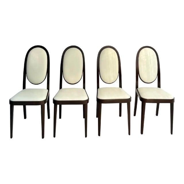 Art Deco Set of 10 Thonet Dining Chairs Designed by Otto Prutscher For Sale - Image 3 of 10