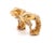 Gold Cartier Panthere 18k Tri-Color Gold Clip On Huggie Earrings w/Paper For Sale - Image 8 of 11