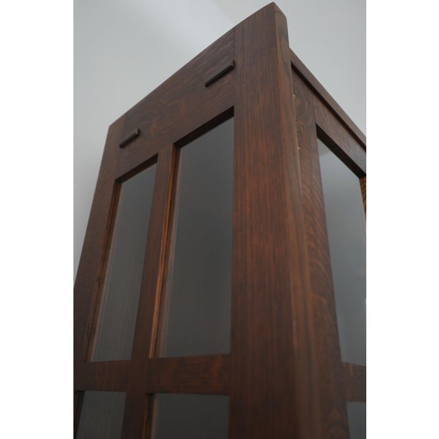 Mission Oak Arts & Crafts Stickley Bookcase For Sale - Image 13 of 16