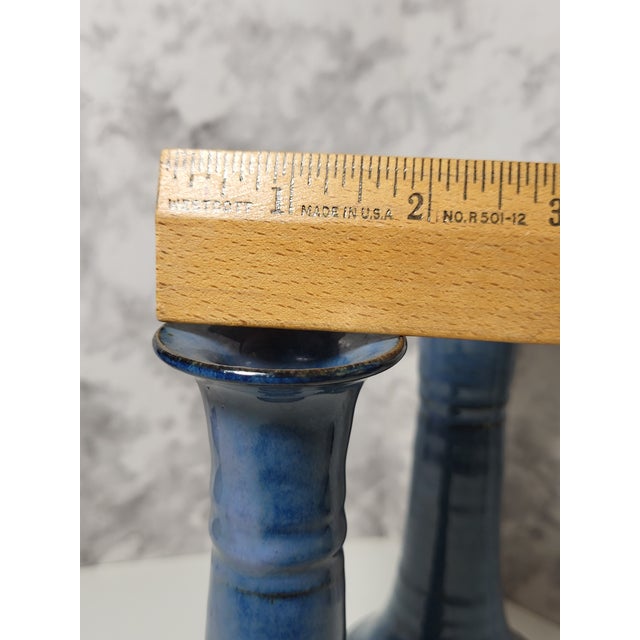 Artist Signed Studio Art Pottery Candle Holders For Sale - Image 10 of 10