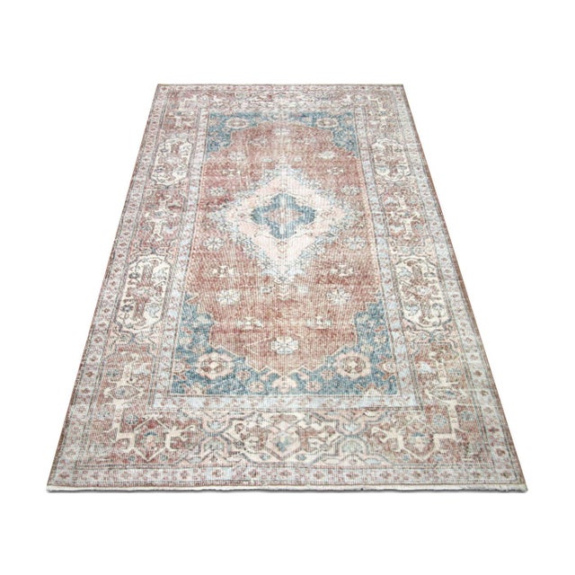 1960s Turkish Oushak Rug For Sale In Los Angeles - Image 6 of 6