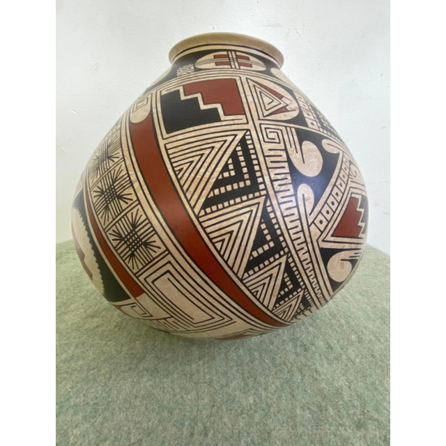 1990s Pilo Mora Polychrome Pot For Sale - Image 5 of 10