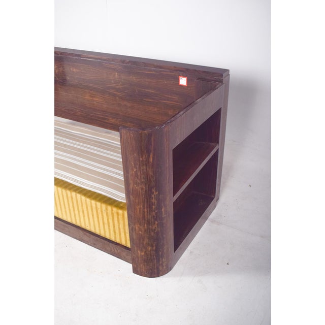 Brown Art Deco French Macassar Veneered Sofa Bed, 1920 For Sale - Image 8 of 14