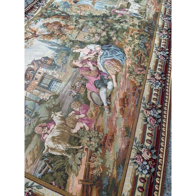 Vintage Aubusson Style Jaquar Tapestry, 1970s For Sale - Image 13 of 18