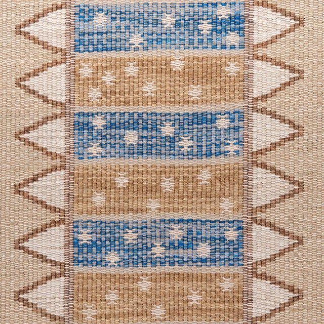 Traditional Sample - Schumacher Noor Kilim Stripe Fabric, Ochre For Sale - Image 3 of 5