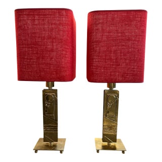 1970s Italian Mid-Century Table Lamps - a Pair For Sale