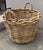 1940s 1940s Large Bent Wood Wicker Laundry Basket For Sale - Image 5 of 7