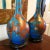 Pair of 1950s Porcelain Lamps With Metallic Overlay Depicting Birds For Sale - Image 4 of 7