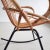 Wood Rattan & Metal Rocking Chair from Rohé Noordwolde, 1960s For Sale - Image 7 of 8