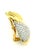 Vintage Italian 18k Gold & 3 Carat Diamond Sculptural Clip-on Earrings, Pair For Sale - Image 4 of 12