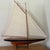 Wood Vintage Coastal Scale Model of Sail Boat For Sale - Image 7 of 12