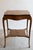 1930s Antique Victorian Oak Side Parlor Table With Lovely Legs and Unique Shape For Sale - Image 5 of 9