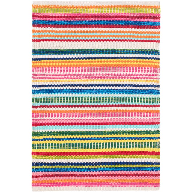 Dash & Albert by Annie Selke Bright Stripe Indoor/Outdoor Rug, 7' 6" x 9' 6" For Sale In Boston - Image 6 of 6