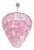 Italian Petals Chandelier in Pink Murano Glass by Simoeng For Sale