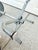 Chrome Vintage Mid Century Industrial Steel Factory Stool For Sale - Image 8 of 12