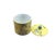 Elevate your home decor with this exquisite modern porcelain container urn. Its vibrant yellow body is adorned with...