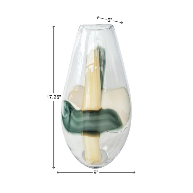 Glass Verdant Vase Large For Sale - Image 7 of 9